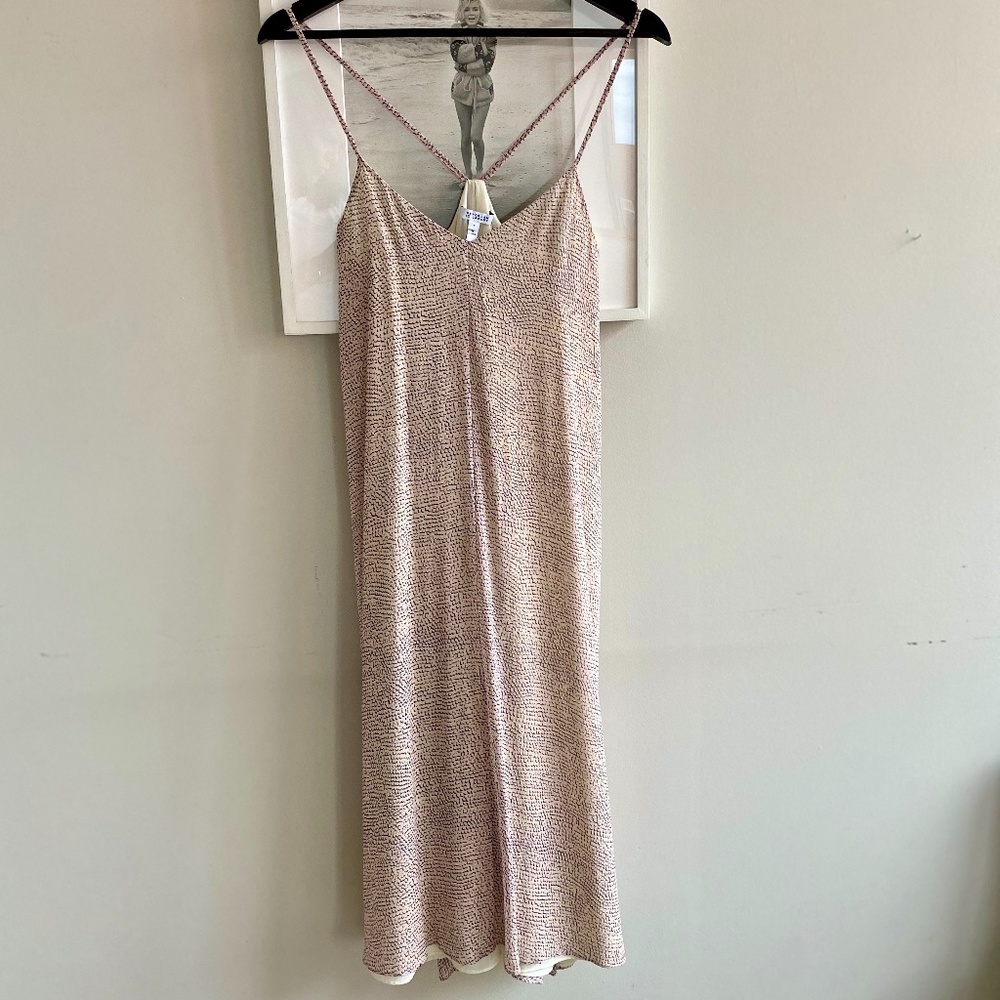 Derek Lam 10 Crosby Pink Silk Printed Dress